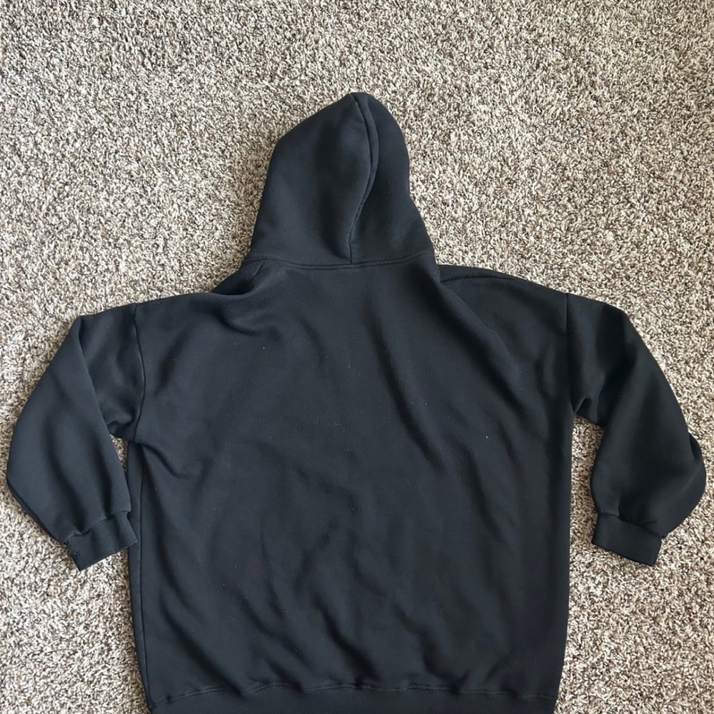 Solid Black Hoodie - image 2